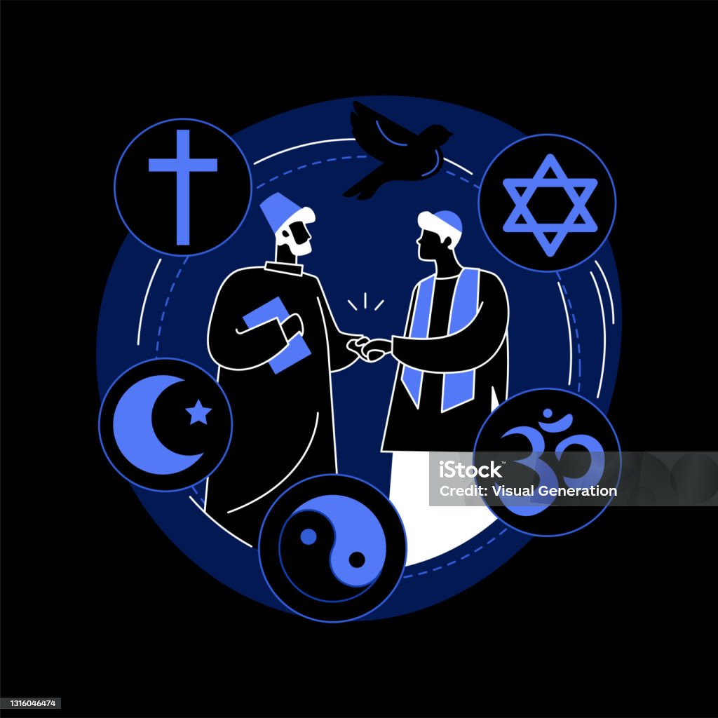 Inter Religious Interreligious Dialogue Abstract Concept Vector Illustration Stock ...