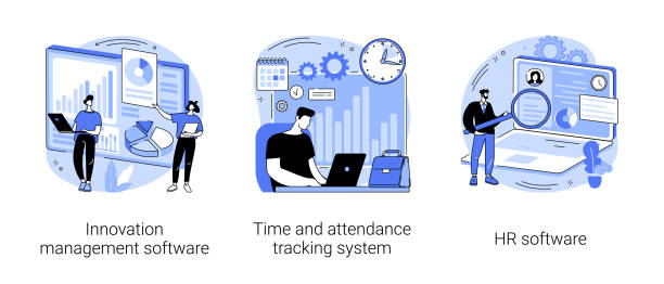 비즈니스 관리 추상적 �개념 벡터 일러스트레이션입니다. - attending stock illustrations