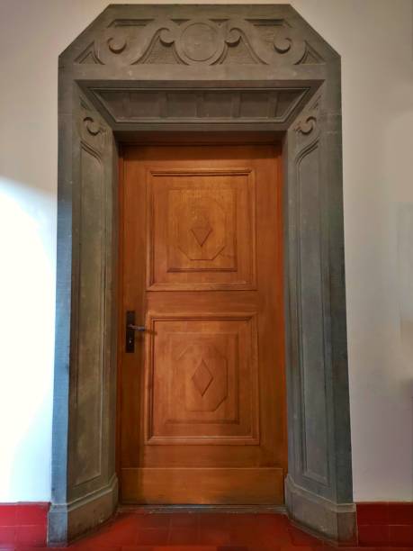 istock Old wooden door, solid 1316050224