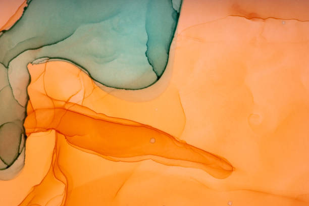 istock Abstract colorful Ink background. Alcohol Ink art. 1316052526