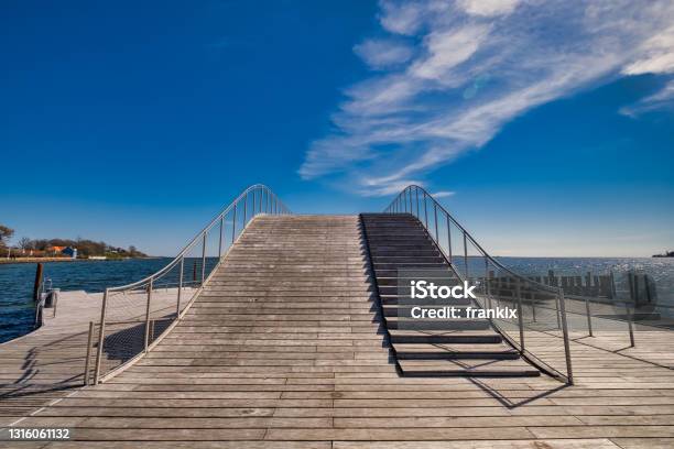 Faaborg Harbor Bathing Swimming Ramp At The Marina Denmark Stock Photo - Download Image Now