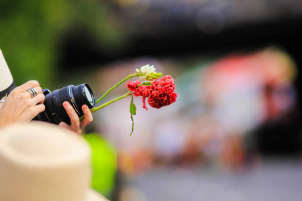 Medellin, Antioquia, Colombia. August 11, 2013: The Silleteros Parade is the central event of the Flower Fair in Medellín, Colombia, to which local residents and tourists flock each year.