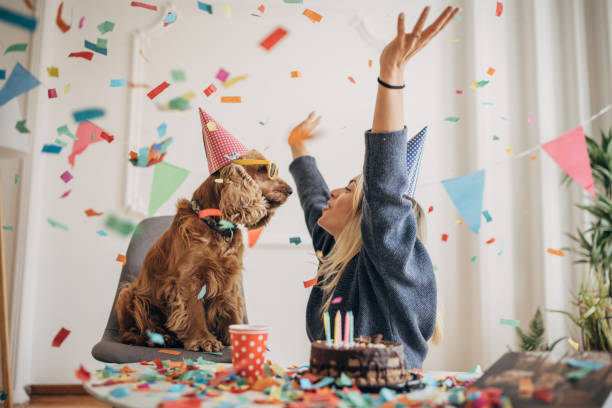 Dog's birthday celebration