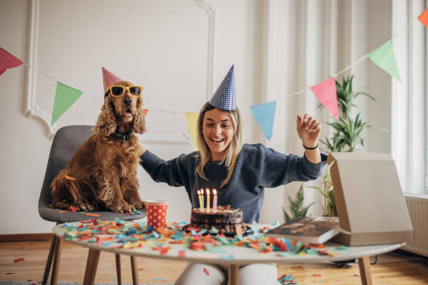 istock Dog's birthday celebration 1316068807