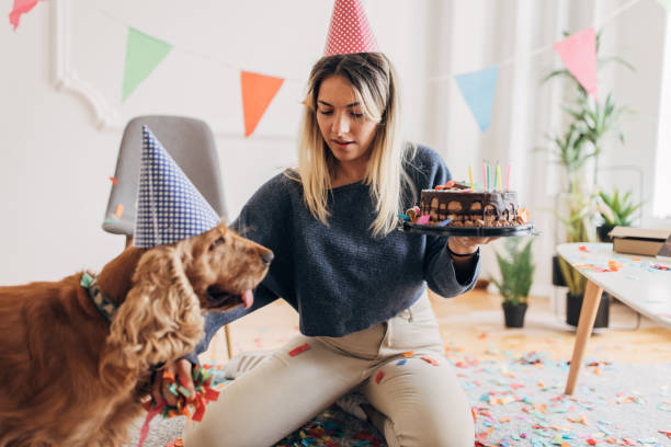 istock Dog's birthday celebration at home 1316068903