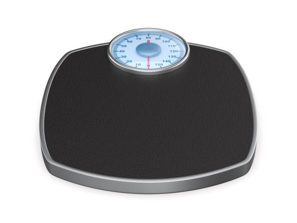 istock weight scale floor on white background. Isolated 3D illustration 1316071548
