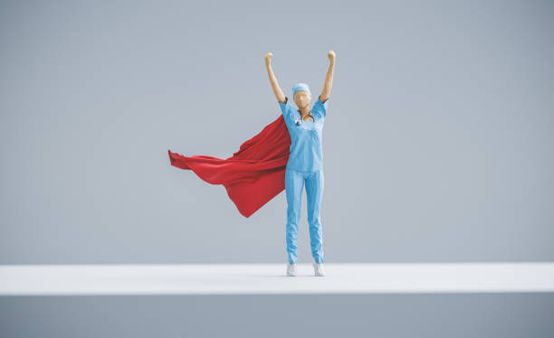 Super Hero Medical Concept