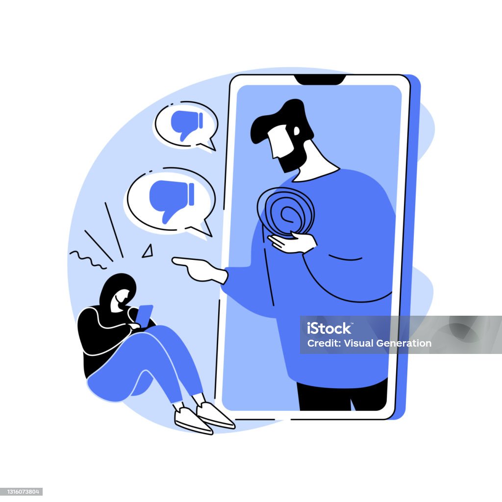 Internet Critics Internet Criticism Abstract Concept Vector Illustration Stock ...