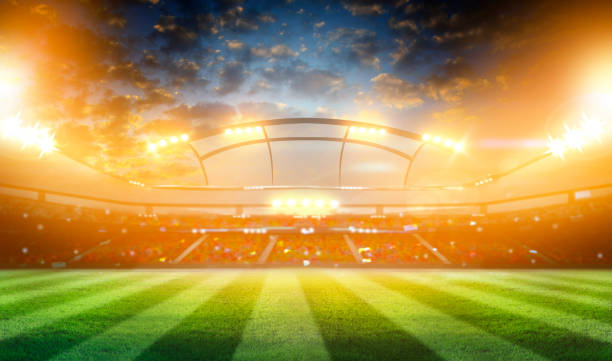 istock lights at night and football stadium 3D 1316078554