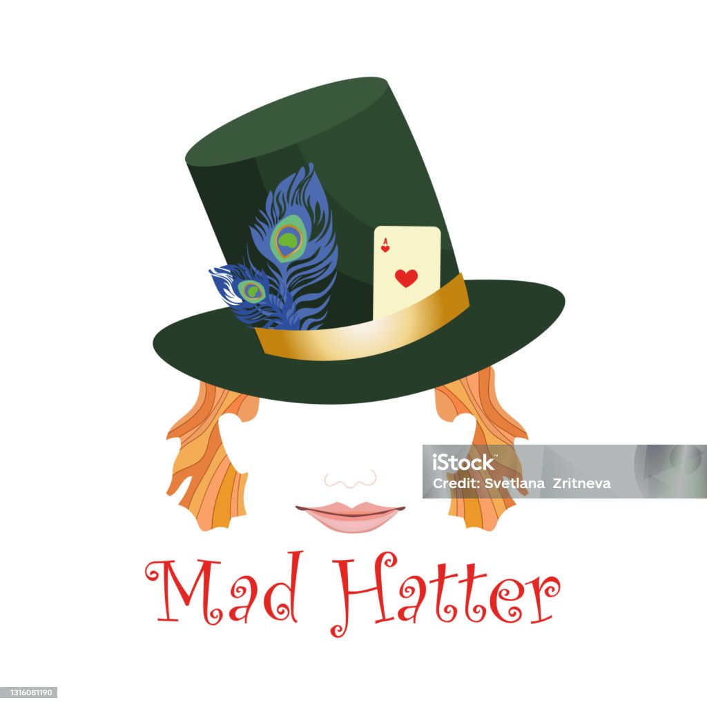 Ilustración de Cabeza De Sombrerero Loco Abstracto Con Sombrero Decorado Con Cartas Y Plumas Redheared Cara Sonriente y más Vectores Libres de Derechos de Mad Hatter - iStock Ilustración de Cabeza De Sombrerero Loco Abstracto Con Sombrero Decorado Con Cartas Y Plumas Redheared Cara Sonriente y más Vectores Libres de Derechos de Mad Hatter - iStock