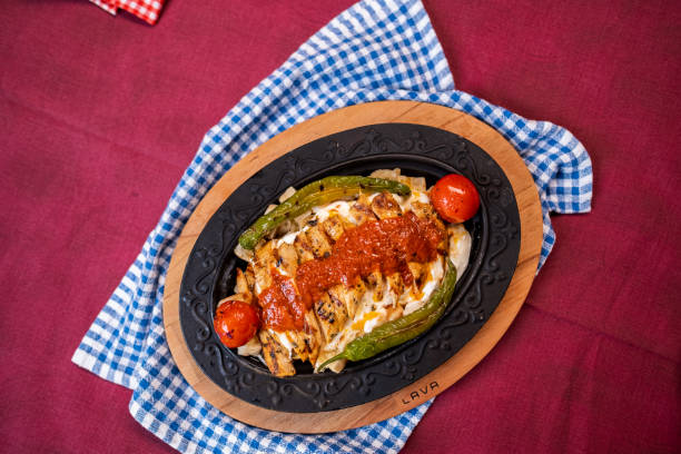 istock Turkish traditional chicken food with kebap 1316089619
