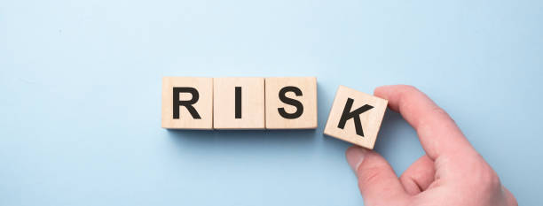 istock Hand hold wooden cubes with risk word. Risk management concept. 1316094376