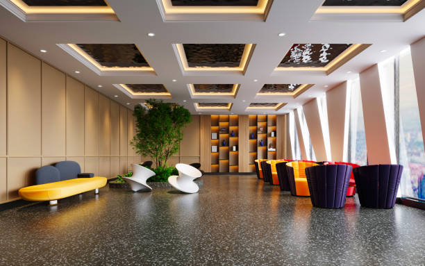 istock 3d render of modern lounge lobby 1316094605
