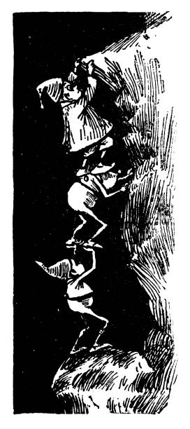 istock Antique illustration of funny cartoon comic characters (