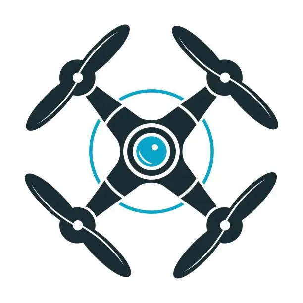 Vector illustration of drone