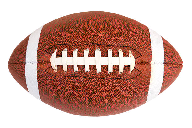 istock American football displayed on a white background 131610180