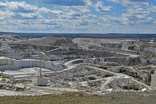 The largest marble quarry in Russia Koelga