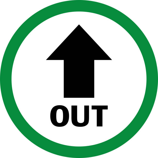 緑色の丸の外の矢印記号。 - circle arrow sign shape green点のイラスト素材／クリップアート素材／マンガ素材／アイコン素材