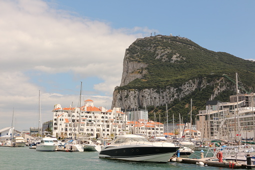 May 12,2018, Gibraltar: View of the Rock of Gibraltar