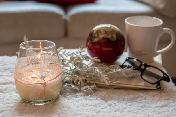 istock Scented wax and perfume candles with different scents 1316114433
