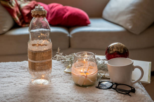 istock Scented wax and perfume candles with different scents 1316114492