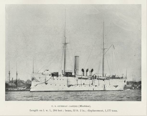 istock USS Castine Gunboat Steamship 1892, 19th Century US Naval History 1316114633