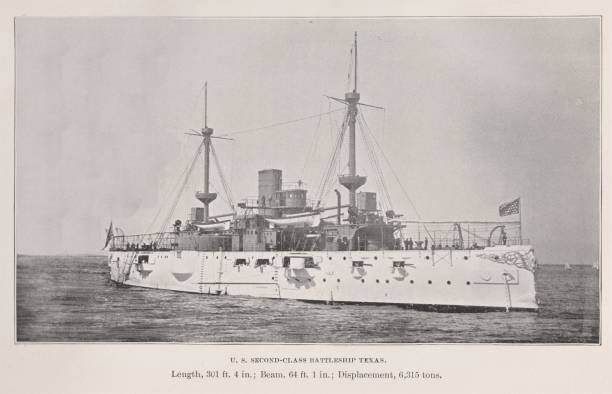 istock USS Texas Steam Battleship 1892, 19th Century US Naval History 1316114794
