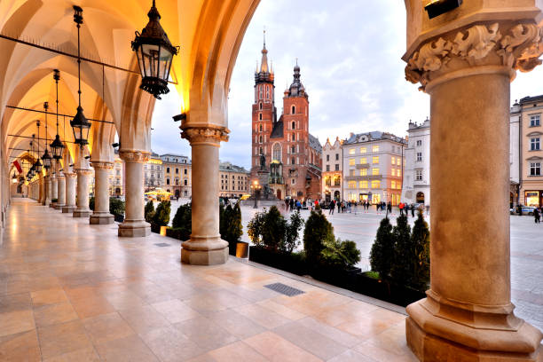 istock Old Town square in Krakow, Poland 1316114937