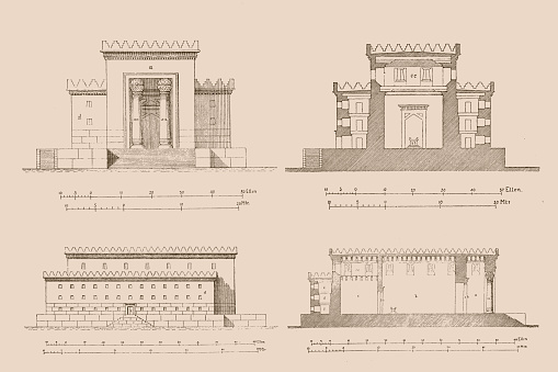 Illustration of a Temple of Solomon reconstruction