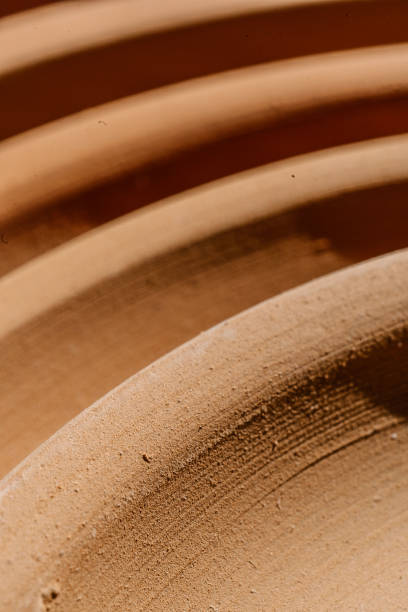 istock Abstract background and texture of terracotta plates. 1316125105