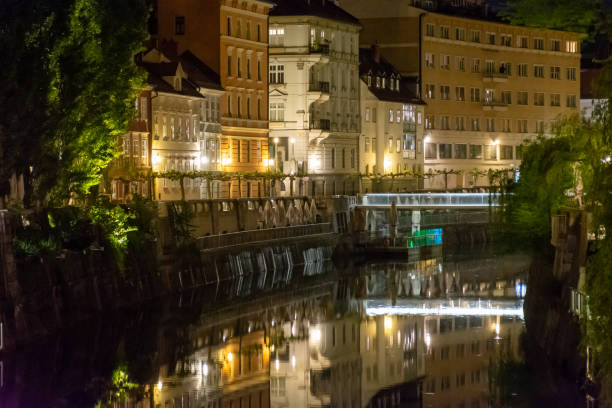 istock A night view on a river Ljubljanica 1316126460