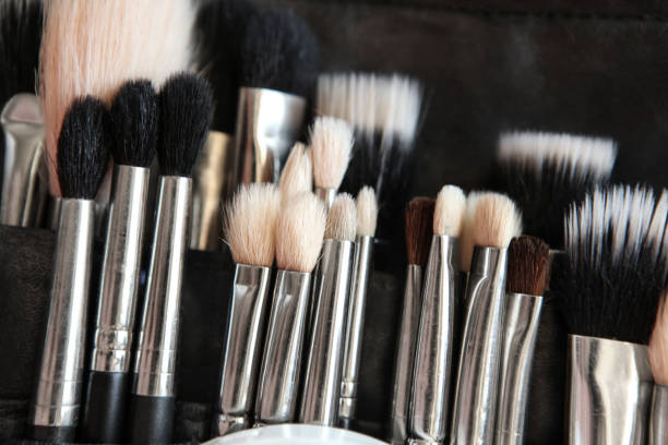 istock Set Of Cosmetic Brushes 1316127251