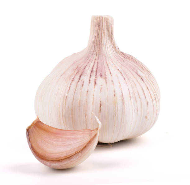 istock Garlic isolated on white background close op 1316129129