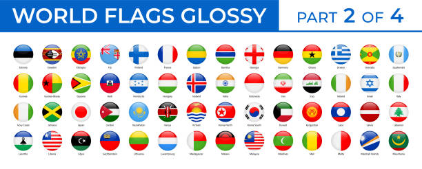 istock World Flags - Vector Round Glossy Icons - Part 2 of 4 1316133435
