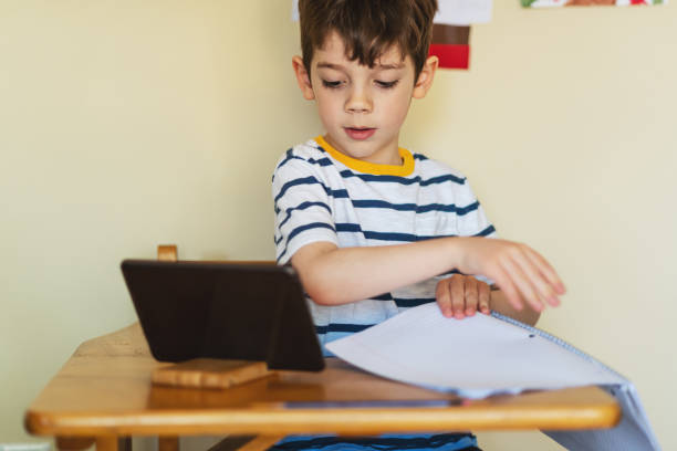 istock Home Schooling via Web Meeting 1316137067