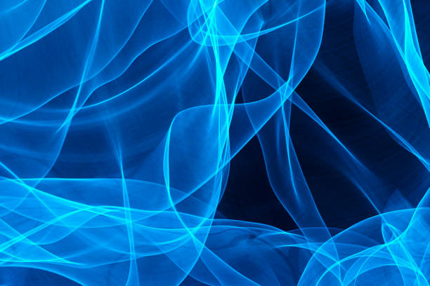 istock Graphic effect of blue light produced in photo studio 1316140565