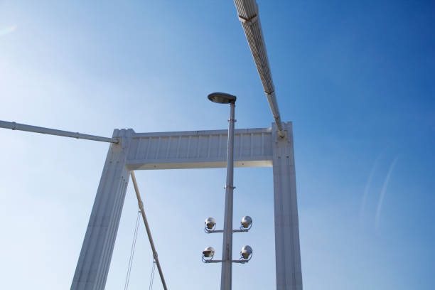 istock Bridge Close-Up with Blue Sky Budapest Hungary Danube River 1316141709