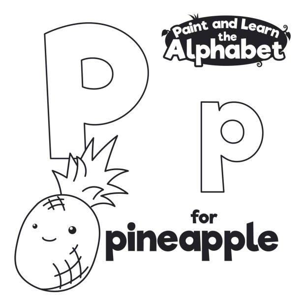 230+ Cartoon Of Black And White Pineapple Stock Illustrations, Royalty ...