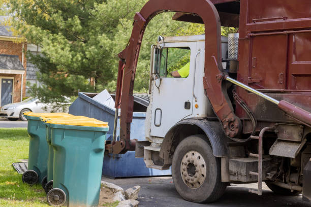 istock Red truck with a loading household container home maintenance public services 1316154824