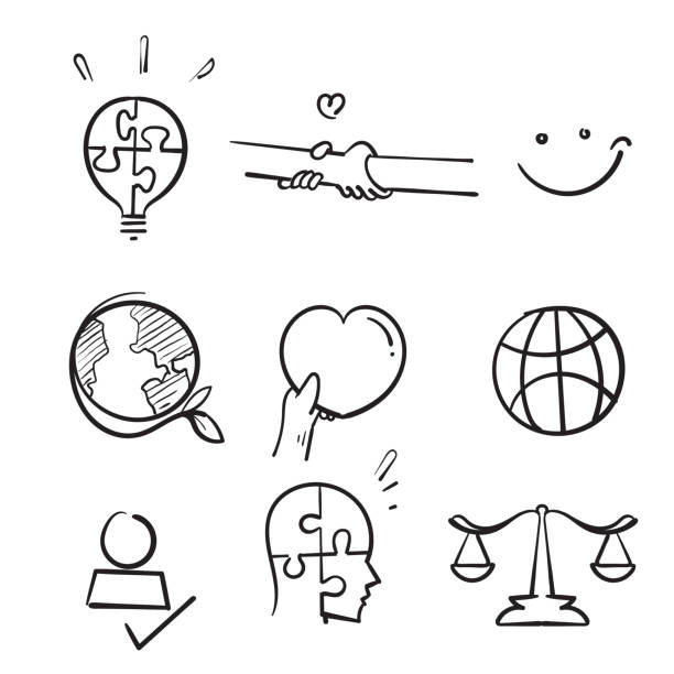 hand drawn doodle industry icon illustration symbol collection isolated hand drawn doodle industry icon illustration symbol collection isolated entrepreneur drawings stock illustrations