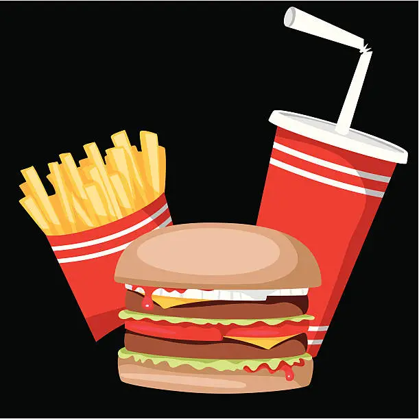 Vector illustration of Fast Food