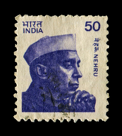 India Stamp: shows Portrait of Prime Minister Jawaharlal Nehru(1889-1964)