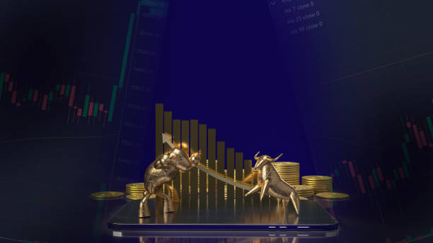 istock The gold bull and bear for business concept 3d rendering 1316170481
