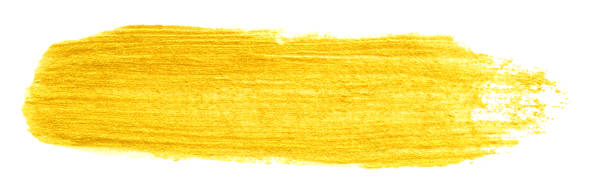 istock yellow gold colored doodle smear stroke brush 1316177342