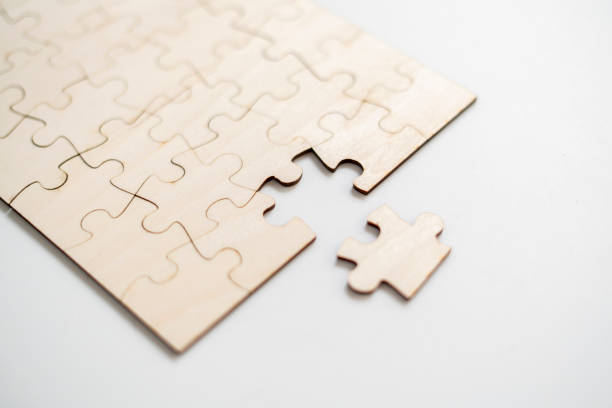 istock flat lay of blank puzzle jigsaw, solution and desiciion making concept 1316181640