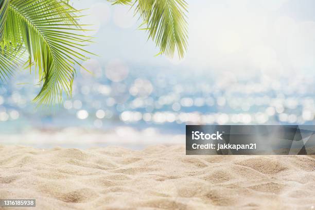 Summertime Vacation Background Stock Photo - Download Image Now - Beach, Summer, Backgrounds