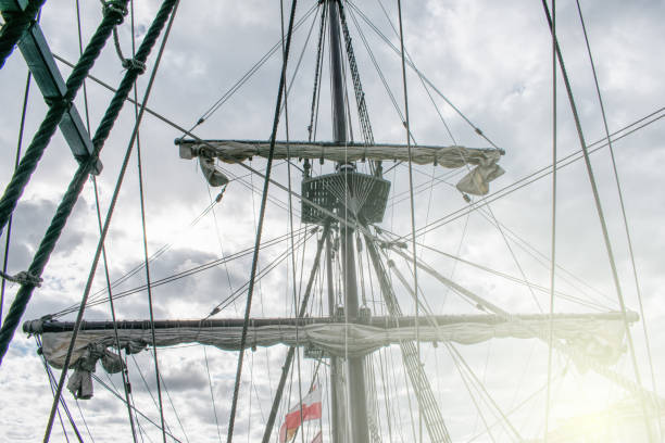 istock mast retracted from a 16th century spanish galleon 1316203327