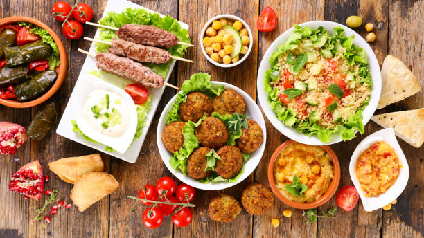 istock assorted of lebanese food selection 1316215891