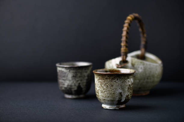 istock Traditional, handcrafted ceramic on paper background. Soft focus. Copy space. 1316220424