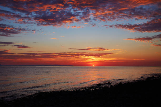 istock Beautiful orange sunrise  in summer. 1316220869